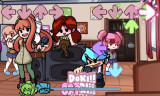FNF Doki Doki Takeover Plus background